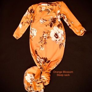 Brand new handmade orange blossom sleep sack NB